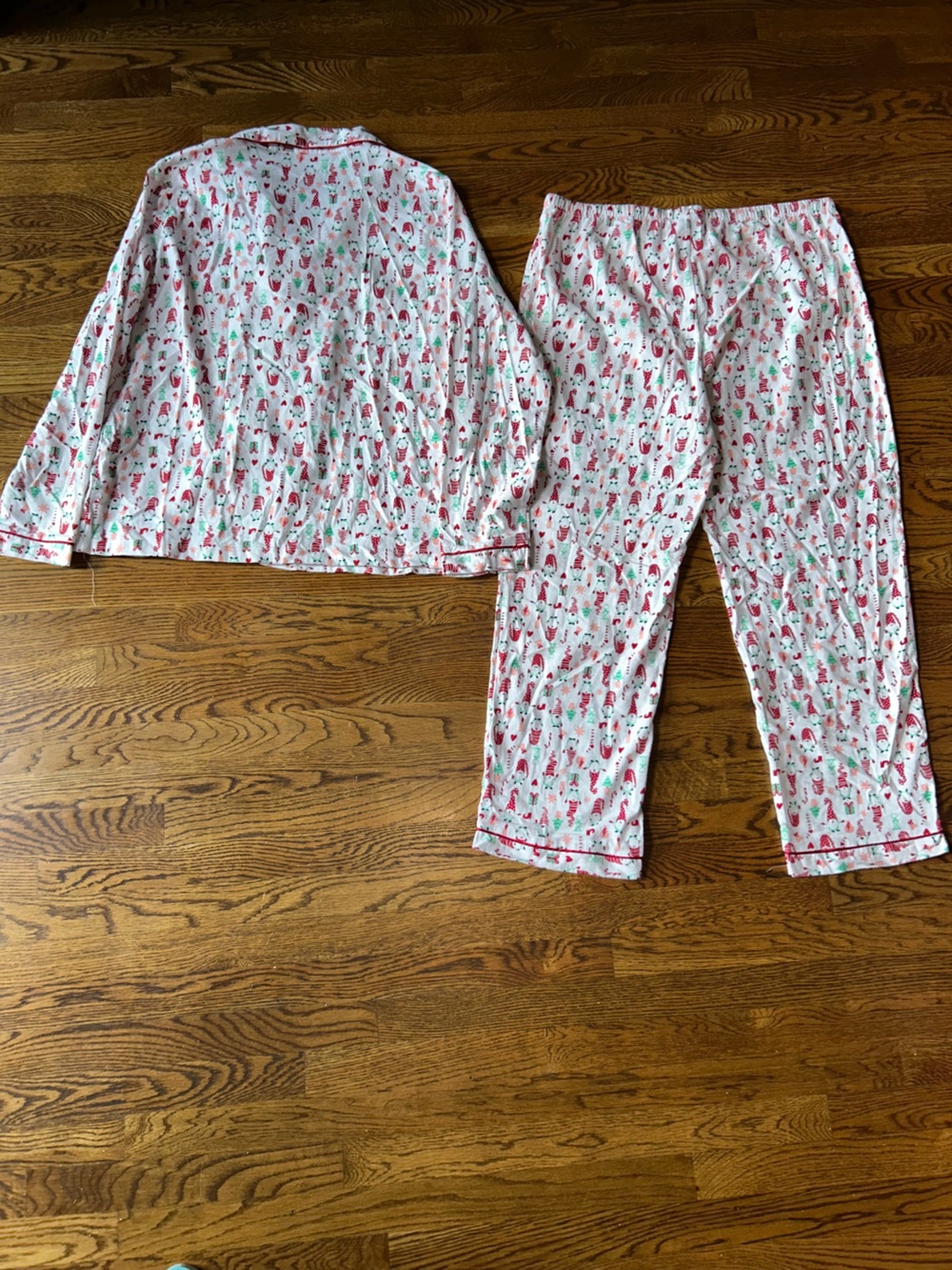 Serra Christmas Pajama Set Medium or XL Holiday Button Front Lounge Sleepwear - Picture 6 of 9